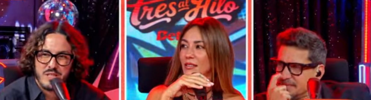 Tilsa Lozano confiesa que sigue creyendo en el amor a los 43 años y Gabriel Calvo le lanza inesperada advertencia. Captura: Tres al Hilo.