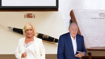 Un montaje con dos fotografías: una de Juan Carlos I y otra de Bárbara Rey