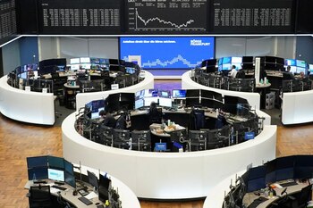 El gráfico del índice alemán