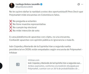 Botero le restó importancia a