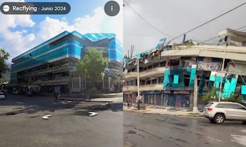 Las imágenes de Google Maps y Street View documentaron edificios colapsados, hoteles derrumbados y torres residenciales reducidas a escombros en La Guaira.