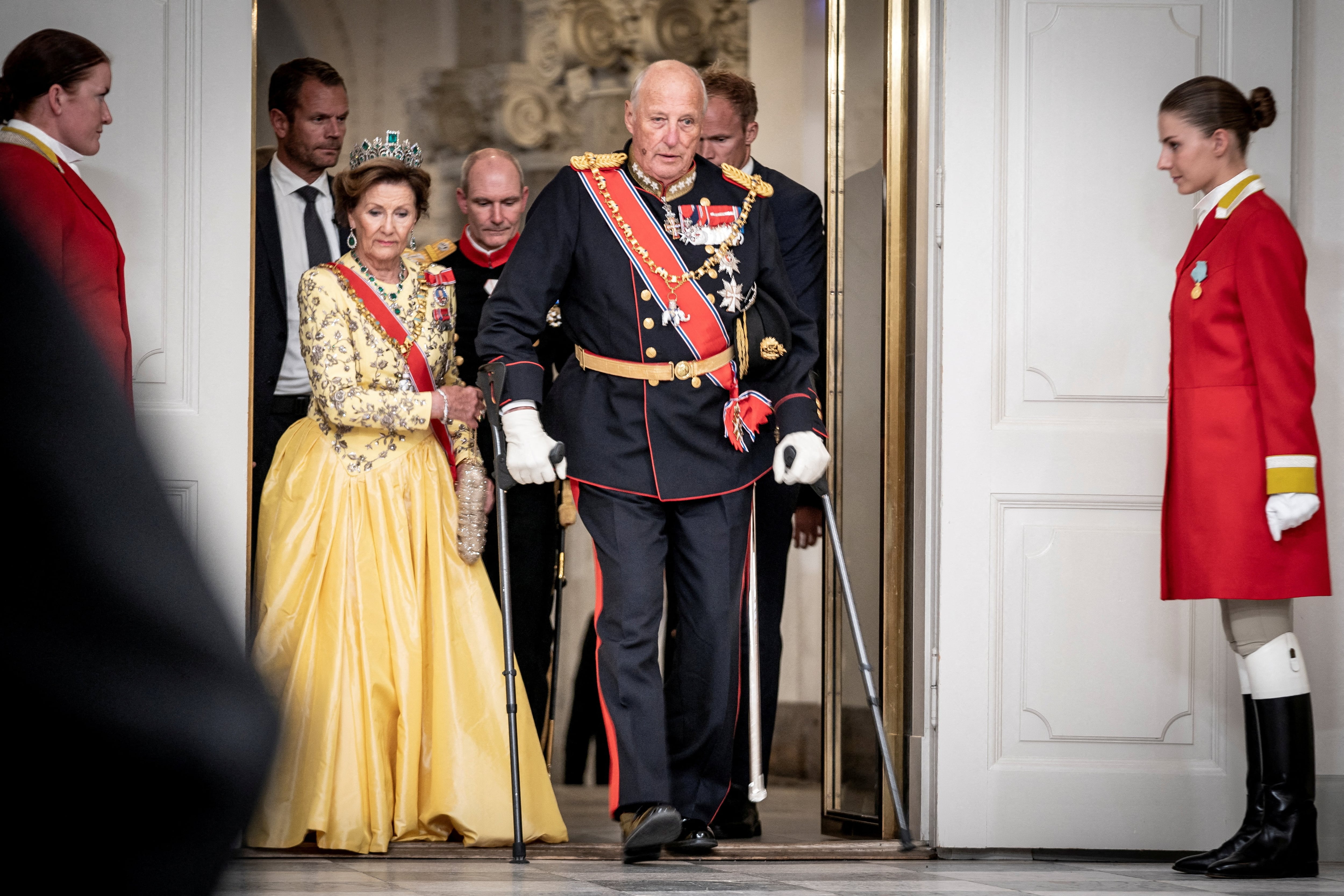 La muerte de Harald V abrió la sucesión en la monarquía noruega y colocó a Haakon VIII al frente de la corona con el lema “Todo por Noruega” (Mads Claus Rasmussen/Ritzau Scanpix/via REUTERS)