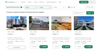 El precio de las rentas en la zona de Playas de Tijuana. (Google Maps/Capturas de pantalla)