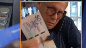 Cajero electrónico entregó billetes falsos,