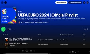 La playlist de Spotify tiene