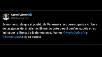 Publicación de Keiko Fujimori en