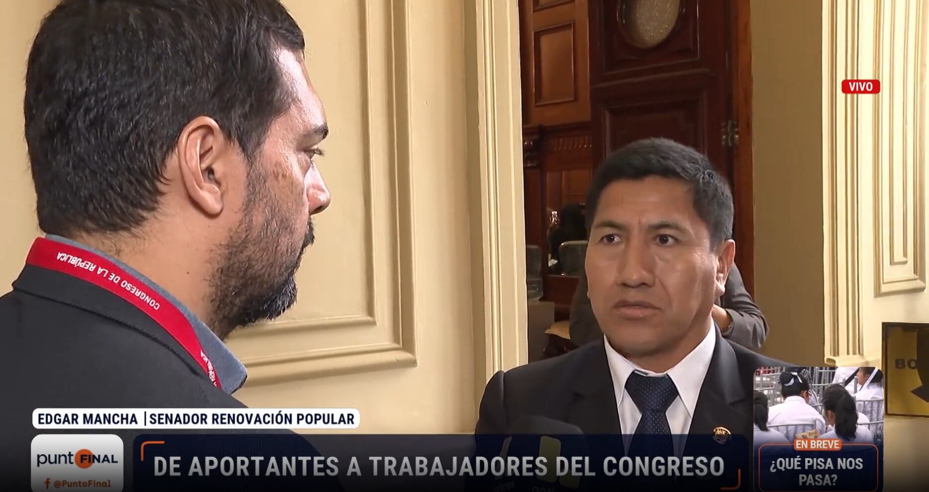 Aportaron en campaña y ahora tienen cargos en el Congreso. Captura: Punto Final.