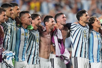 Argentina se enfrentará a Inglaterra este miércoles por un lugar en la final del Mundial (AP Foto/Jeff Roberson)