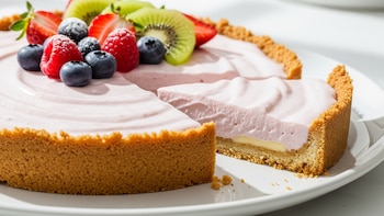 Cómo hacer tarta de yogur griego y arándanos sin horno: una opción fácil y con pocos ingredientes