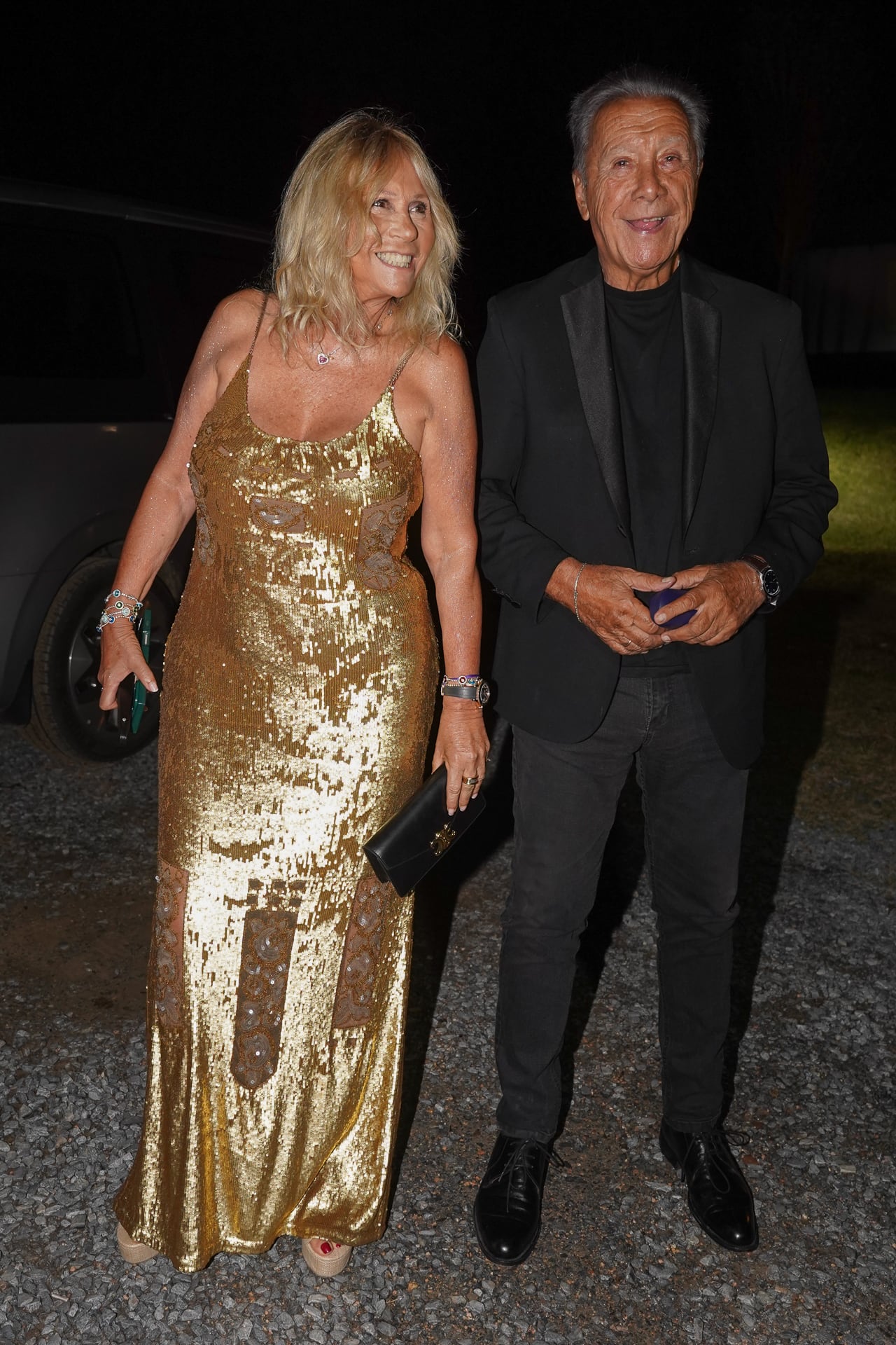 Ana Rosenfeld posó con Alberto Mateyko en la Cena de Famosos en Punta del Este