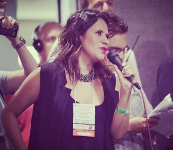 La periodista colombiana Giovanna Marcela