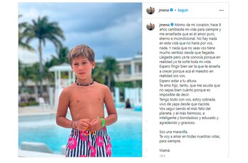 El posteo de Jimena Barón