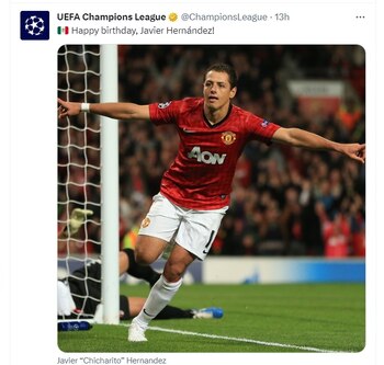 Así felicitaron al Chicharito por