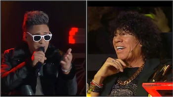 Cantó un clásico de Rodrigo Bueno y recibió un gran elogio de La Mona Jiménez: “Sus temas son muy difíciles”