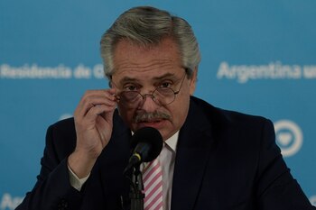 El presidente Alberto Fernández le