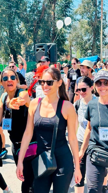 Pampita en la última peregrinación