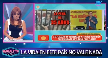 Magaly Medina critica la justicia peruana por reparación civil tras muerte de Paul Flores: “Se necesitan reformas del sistema judicial”. Captura: Magaly TV La Firme.