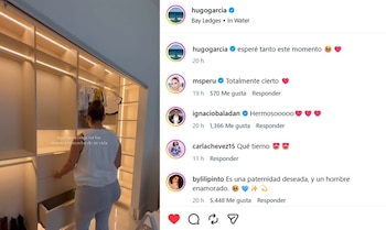 Hugo García compartió un video preparando la habitación de su bebé con Isabella Ladera y emocionó a sus seguidores. IG