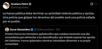 Gustavo Petro - crédito @petrogustavo/X