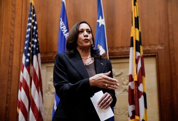 La vicepresidente de EEUU, Kamala Harris