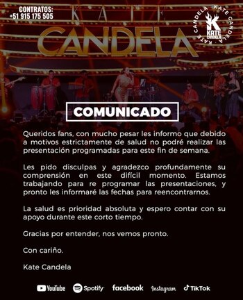 Kate Candela se tomó una