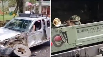 En choque múltiple en la autopista Medellín-Bogotá, un vehículo del Ejército estuvo involucrado: dos soldados resultaron lesionados