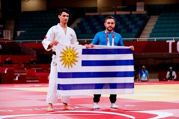 El uruguayo Henry Borges durante