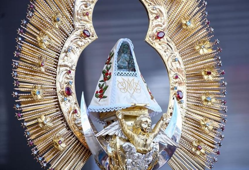 La coronación pontificia de la Virgen se realizó el 25 de abril de 1926. Cortesía: Eco Católico