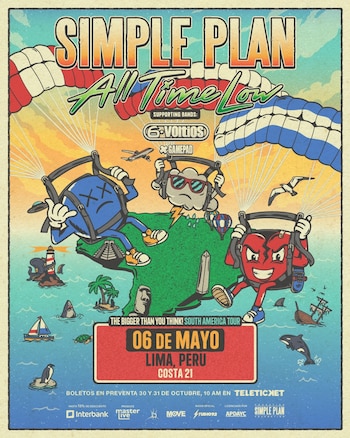 Simple Plan vuelve a Lima después de 10 años: