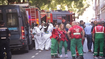 Explotó un paquete en la