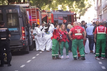 Personal de bomberos de la