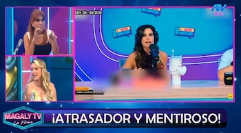 “Me mandó rosas y violines”: Leslie Shaw expone intento de Mario Hart por recuperarla. Captura: Magaly TV La Firme.