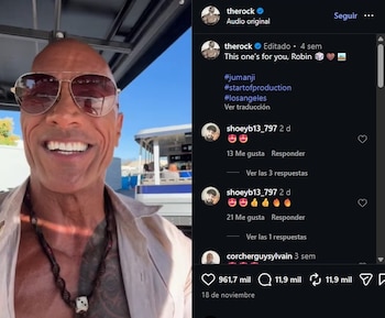 Dwayne Johnson lleva los dados