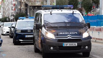 Un furgón de la Policía