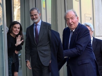 Juan Carlos I, con los