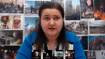 La embajadora Oksana Markarova participó