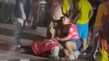 Hincha colombiano fue herido en