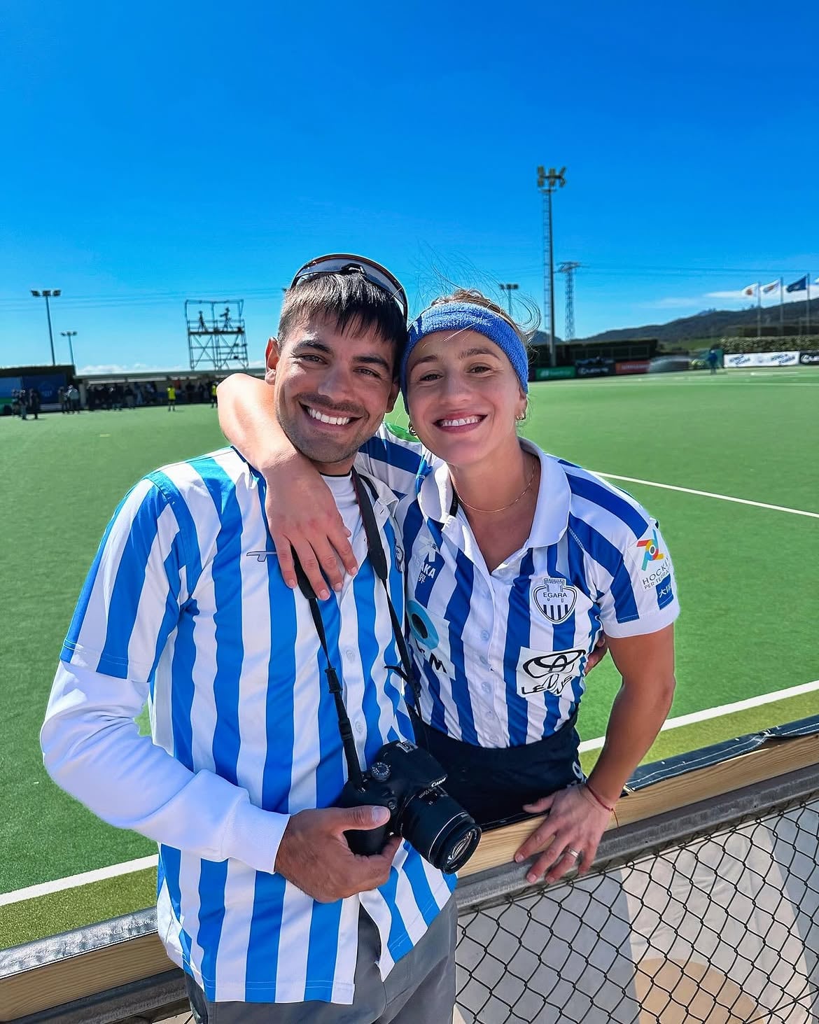 Julieta Jankunas con su pareja, el ciclista Facundo Pérez Costa (Instagram @julijankunas)