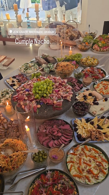 La mesa de fiambres y