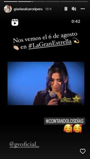 Gisela Valcárcel en Instagram.