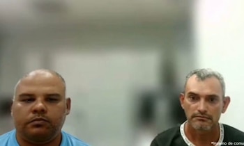 Jesús Alberto Hernández Morales y Kelvis Daniel Sequeira Delgado fueron contactados por María Fernanda Delgado Hernández, dueña de Beauty Láser, para que se llevaran el vehículo de su propiedad, en el que transportó a la paciente Yulixa Toloza - crédito @FiscaliaCol/X