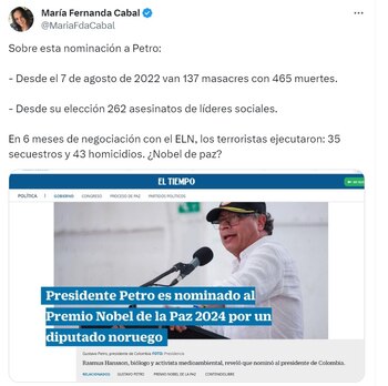 Diversas reacciones causó la nominación