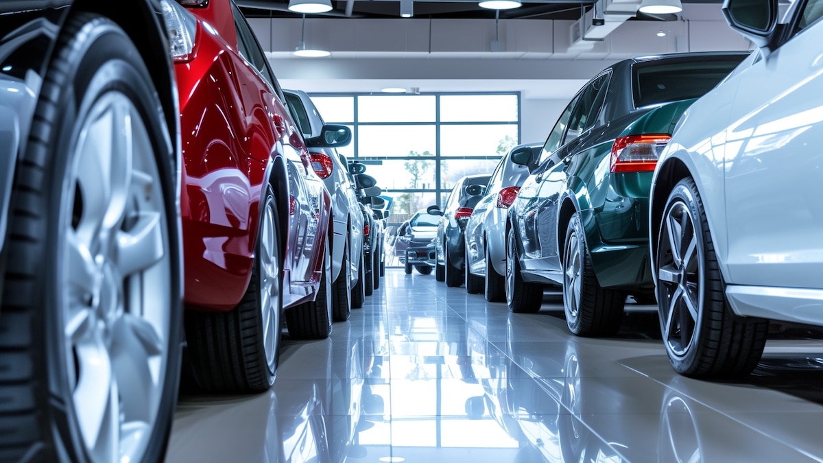 Concesionaria con autos 0 km en exposición
