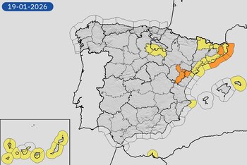 Mapa de alertas meteorológicas por