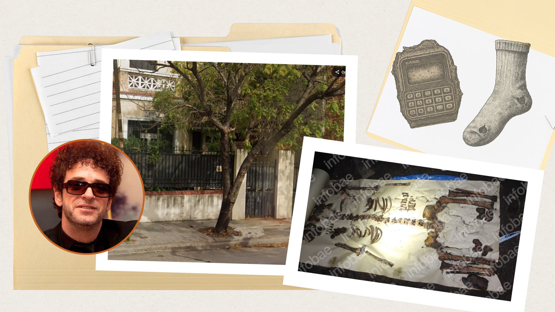 Estos son los objetos hallados por los peritos forenses (Infobae Infografía)