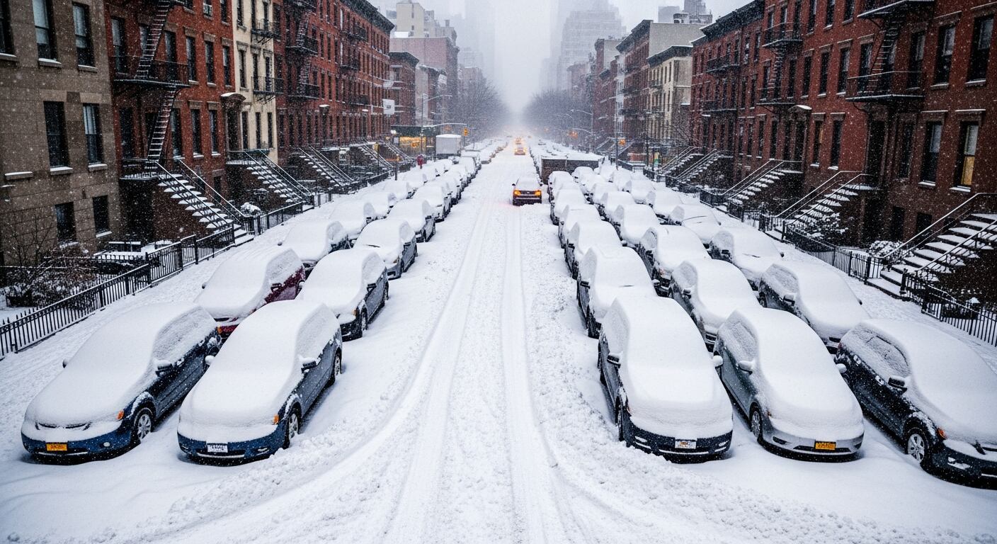 Nueva York restringió la circulación no esencial por una tormenta invernal que amenaza con convertirse en “ciclón bomba”