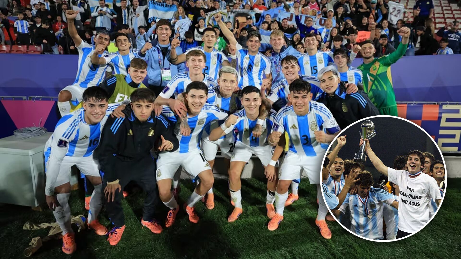 La selección de Argentina es la más veces campeona del Mundial Sub-20 de la FIFA - crédito FIFA