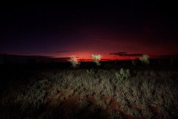 Puesta de sol en una