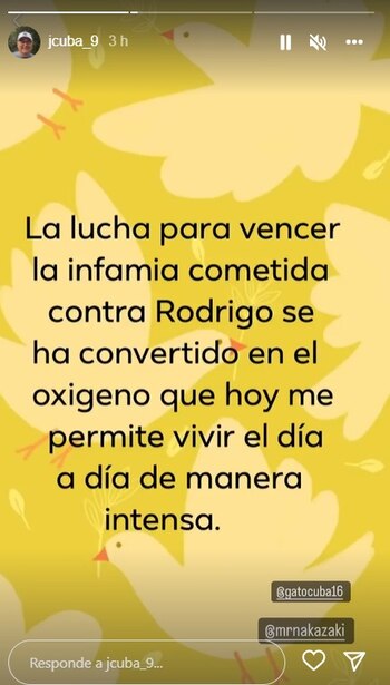 Mensaje de Jorge Cuba en