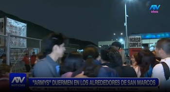 BTS en Perú: padres alertan que adolescentes permanecen encerradas en rejas antes del concierto. Captura: ATV Noticias